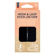 SEW Black Heavy Duty Self-stick Hook & Loop Tape 25mm x 1m